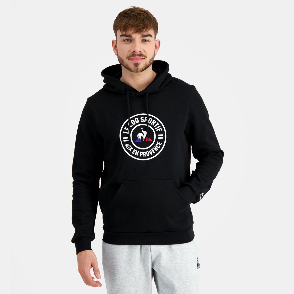 Sweat à capuche Unisexe City noir, LE COQ SPORTIF