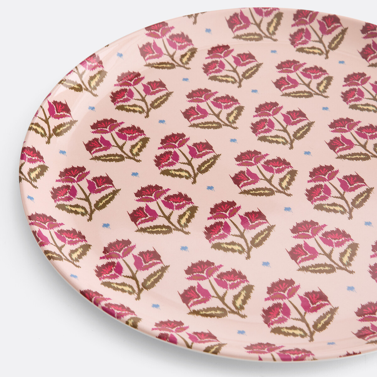 Plateau rond imprimé floral, ANTES imprimé indienne, LA REDOUTE INTERIEURS