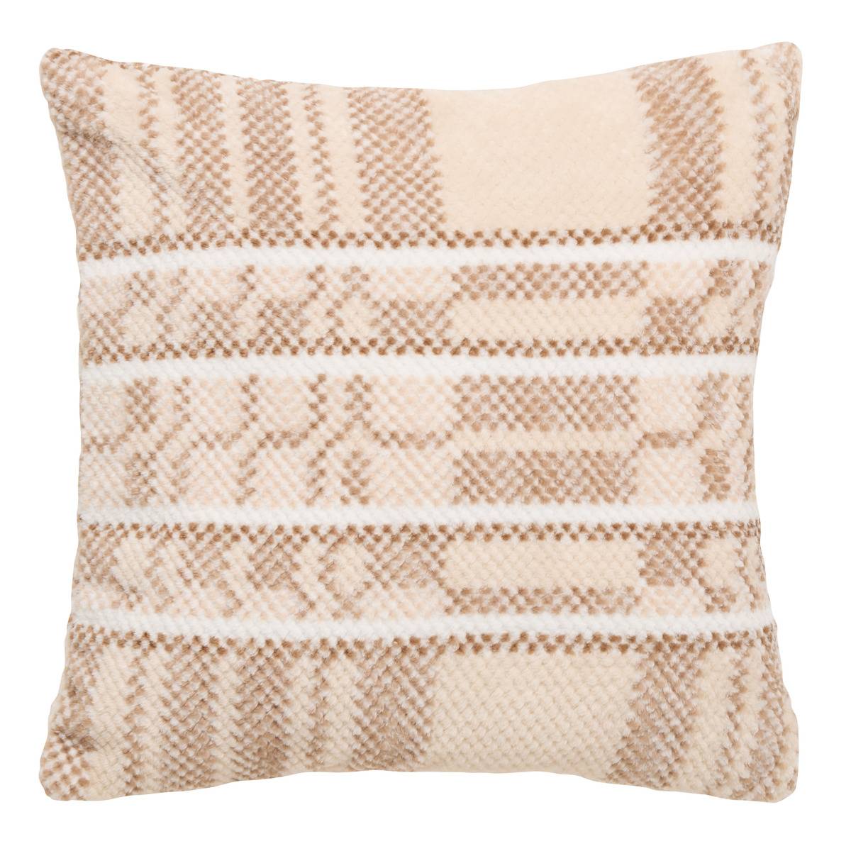 Coussin carré LARY beige lin, ATMOSPHERA