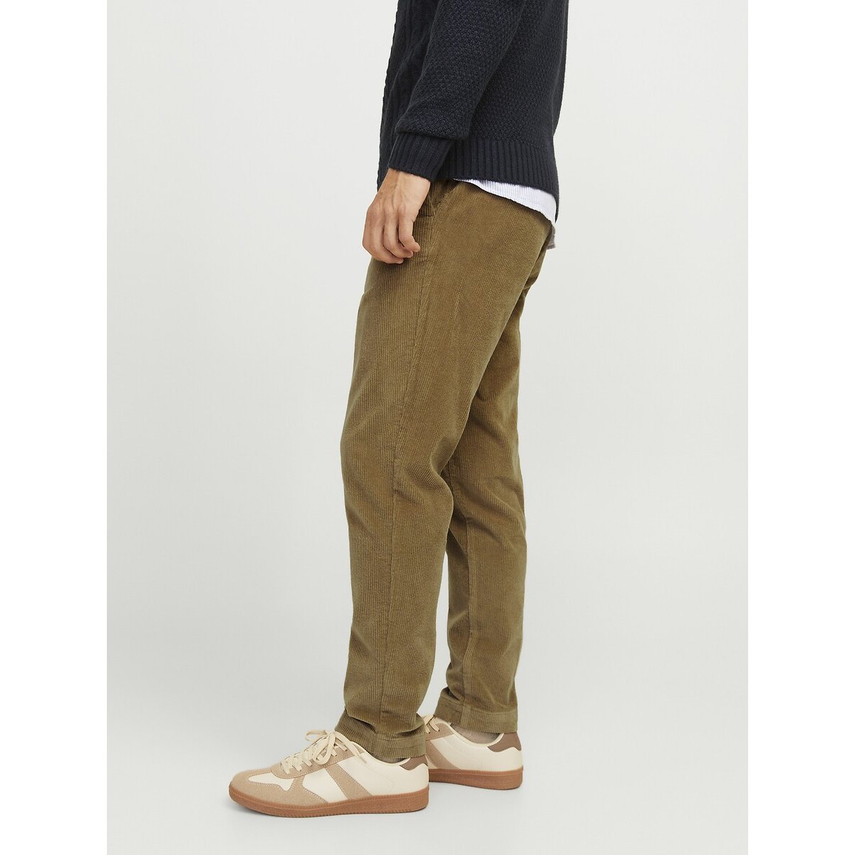 Pantalon chino en corduroy beige, JACK & JONES