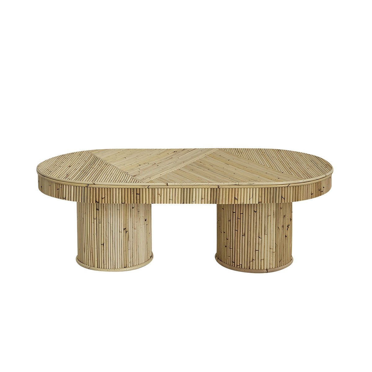 Table basse en canne de rotin 120 cm  ALMA naturel, BERAH GETAH