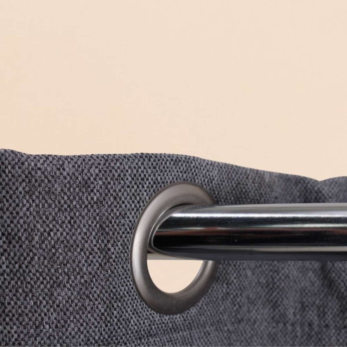 Rideau occultant grande hauteur 140x260cm gris foncé, ORNAMI