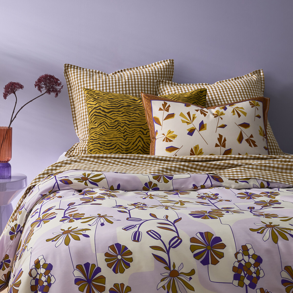 Acélie Bronze Washed Linen Flat Sheet bronze, LA REDOUTE INTERIEURS