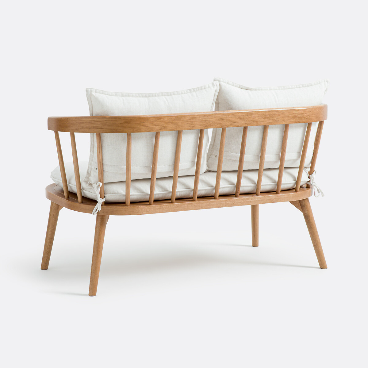 Banco de roble y tela, Portman beige , LA REDOUTE INTERIEURS