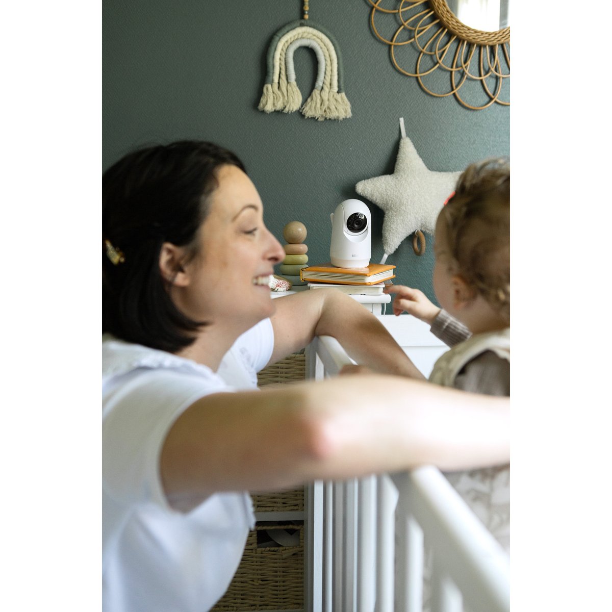 Caméra additionnelle rotative 360° compatible écoute bébé ZEN PLUS 2 blanc, BEABA