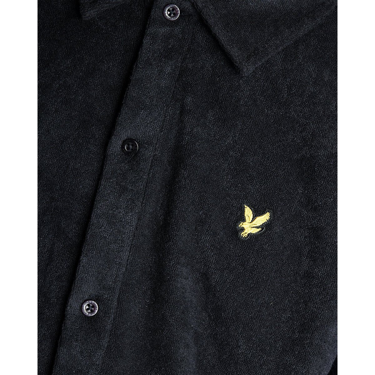 Chemise manches courtes en éponge bleu foncé marine, LYLE & SCOTT
