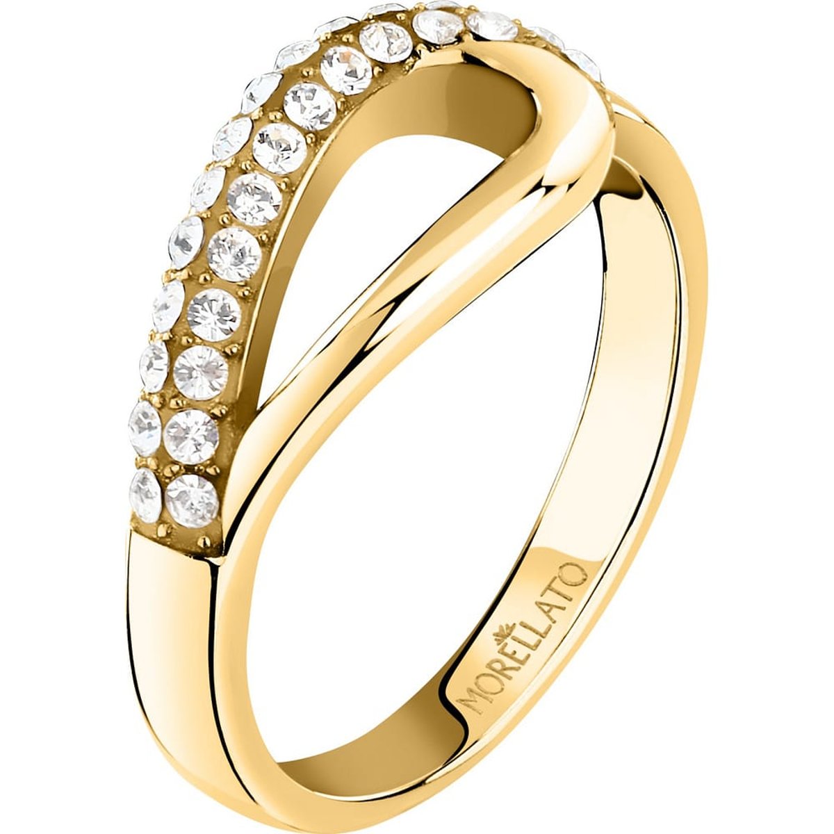 Bagues en Cristal/acier et Cristal or jaune, MORELLATO