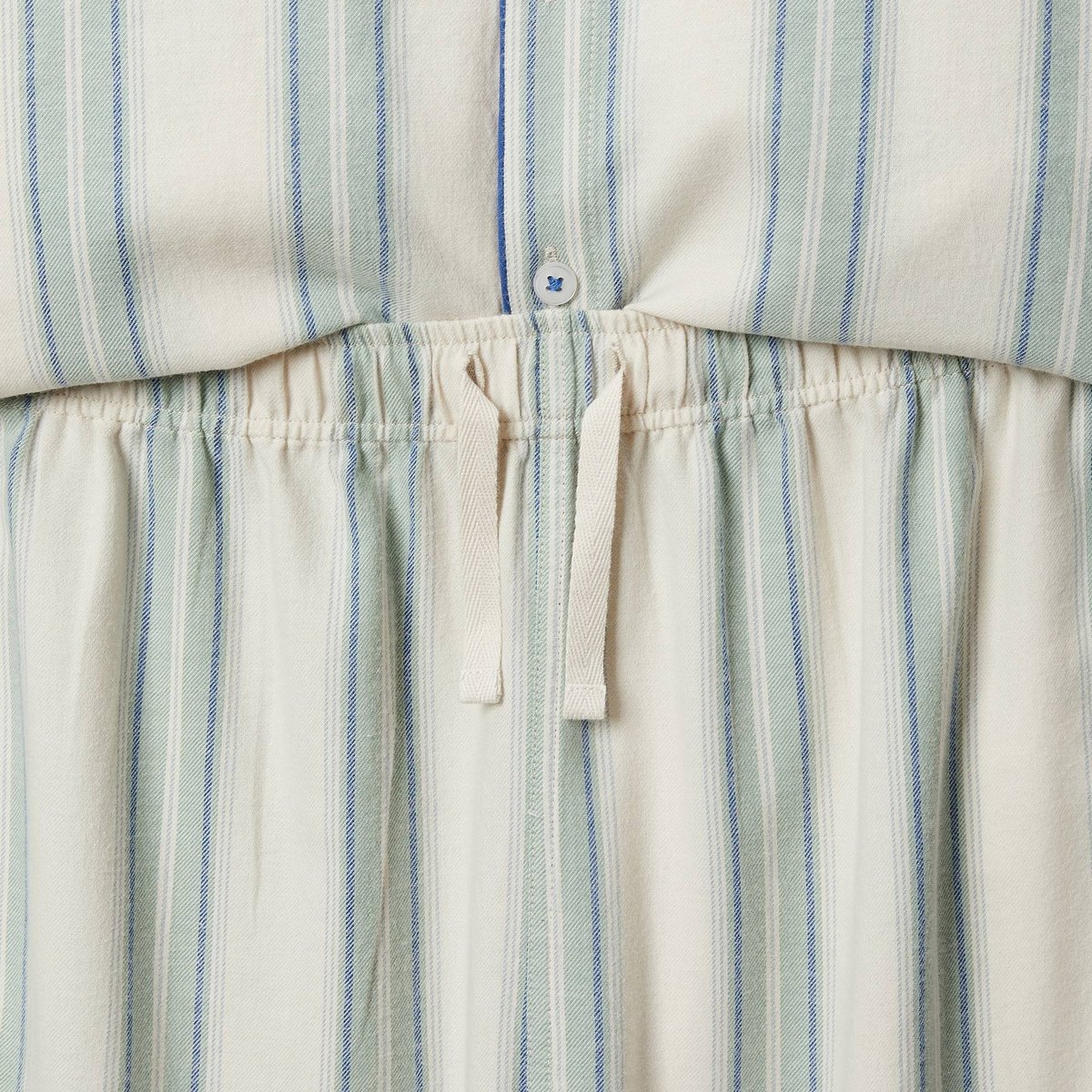 Pyjama chemise manches longues à carreaux en coton BIO GOTS petiole, MONOPRIX