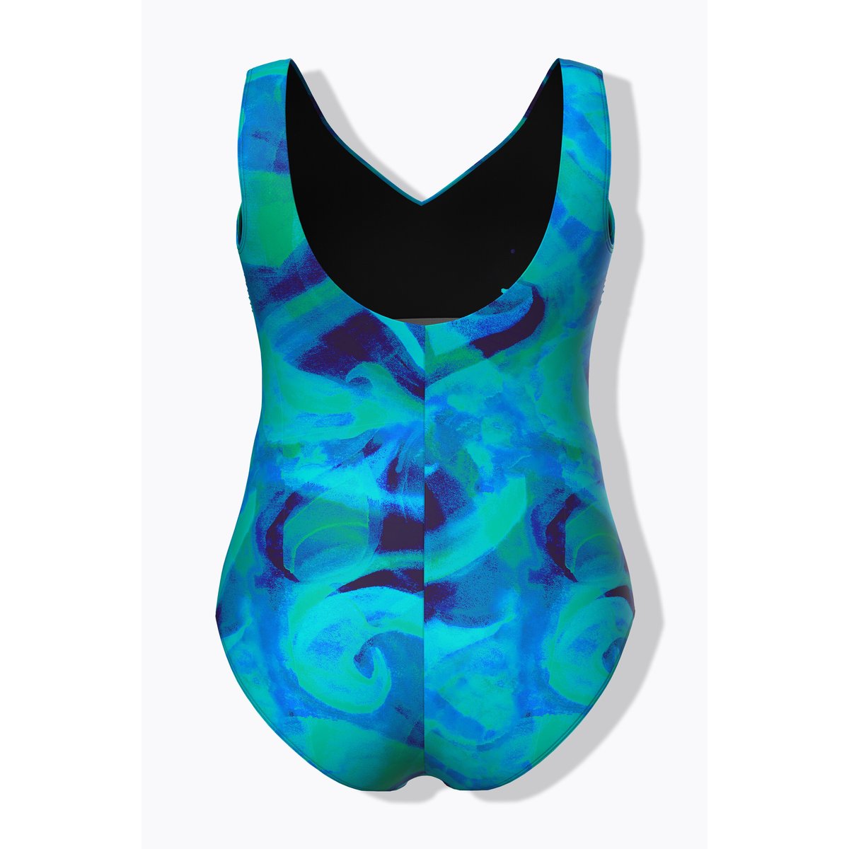 Maillot de bain sans bonnets souples bleu turquoise, ULLA POPKEN