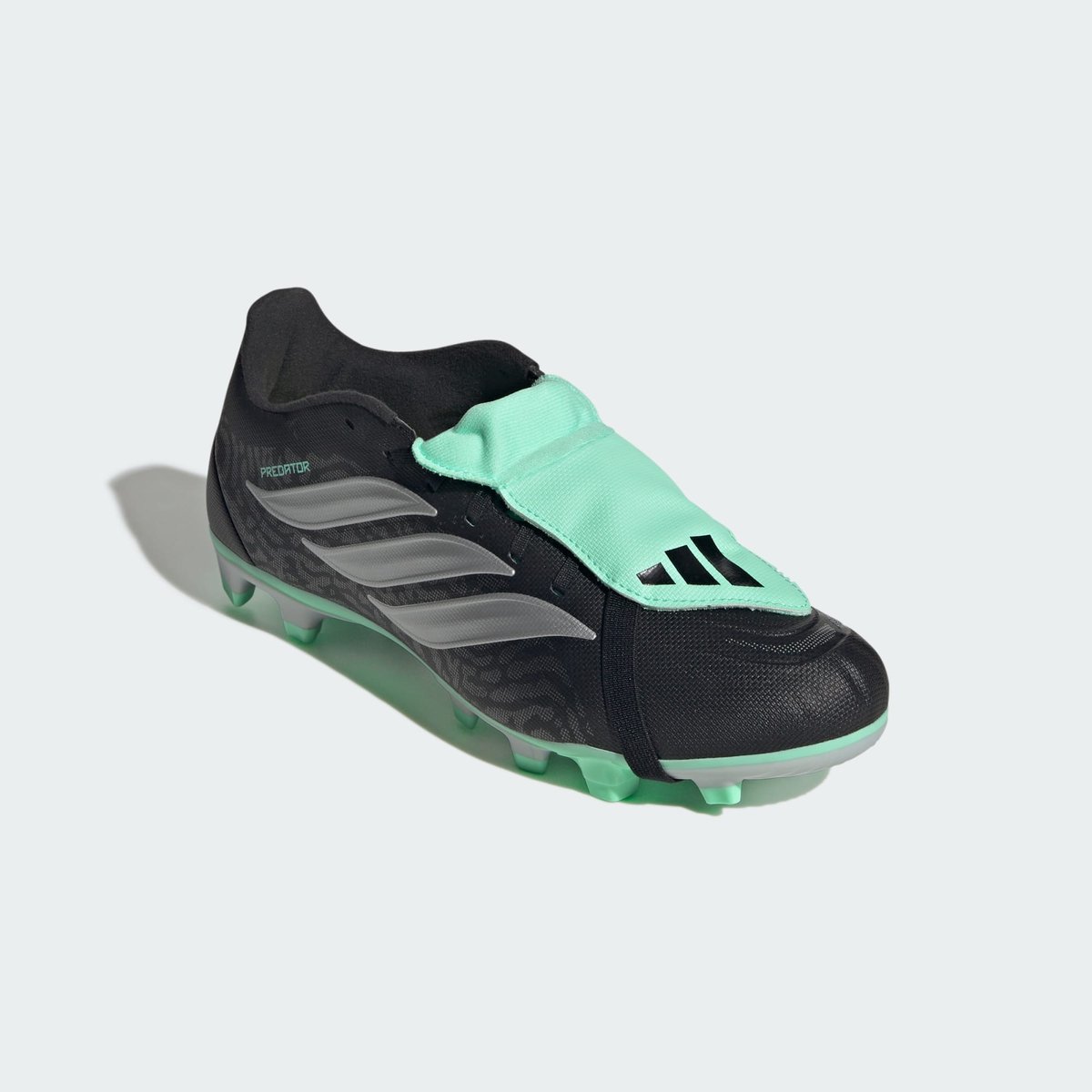 Chaussure De Football Languette Rabattue Predator Club Terrain Souple/Multi-Surfaces core black / silver metallic / pulse mint, adidas Performance