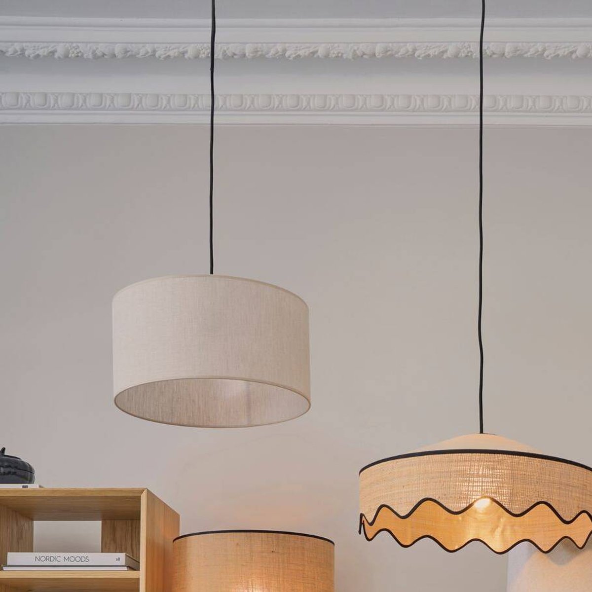 Abat-jour pour suspension lin 40 cm - RAINA beige, CAMIF