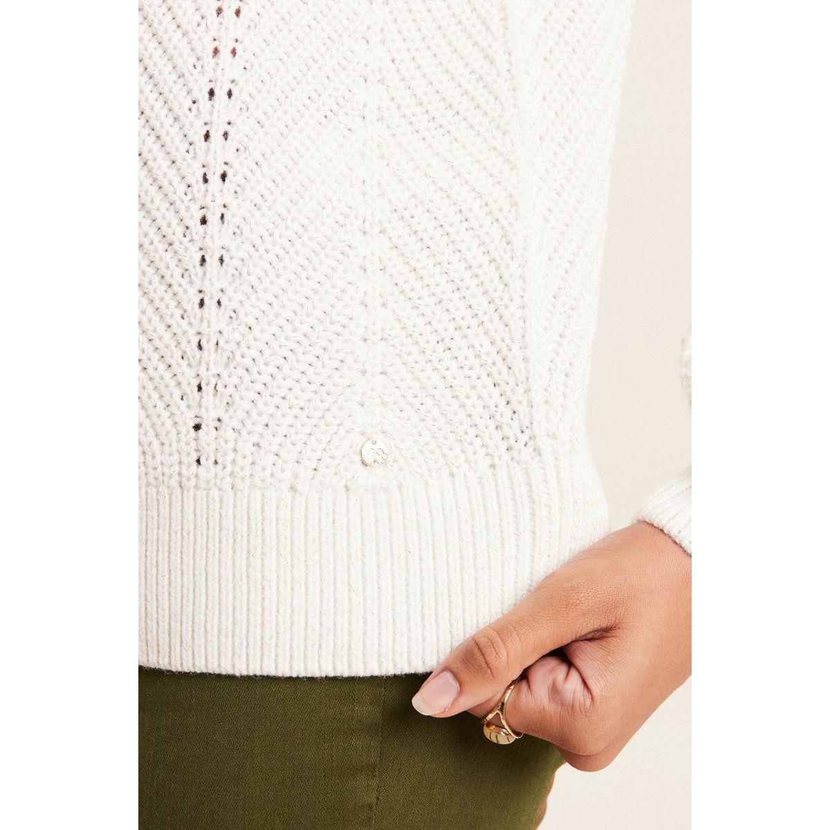 Pull manches longues ecru, BREAL