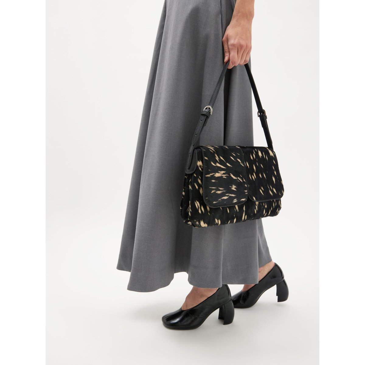 Sac bandoulière avec anses NINA noir, VANESSA WU