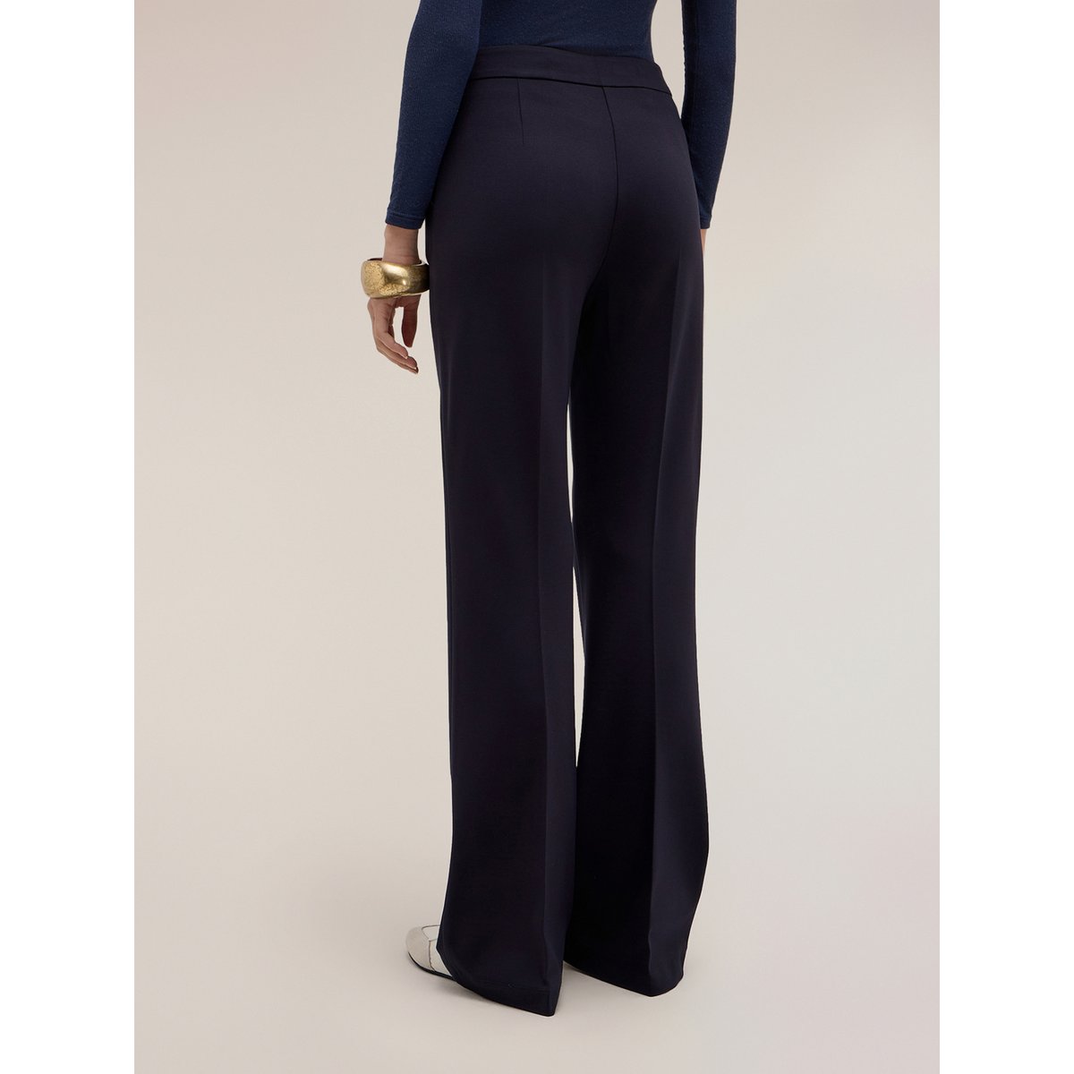 Pantalon évasé bleu, MOTIVI