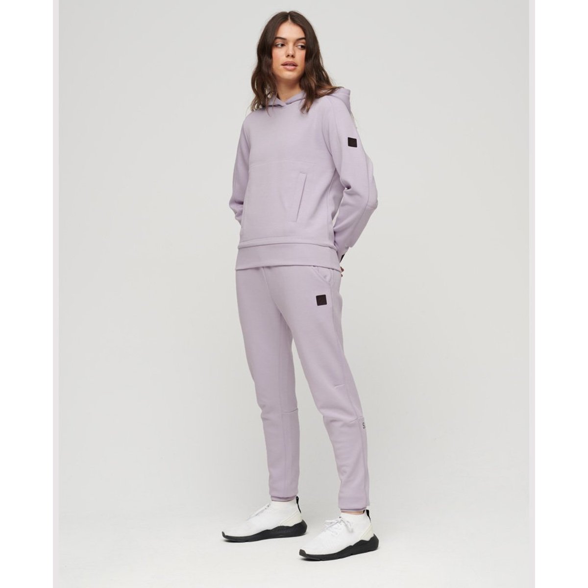 Sweat à capuche décontracté Code Tech violet cosmic sky, SUPERDRY