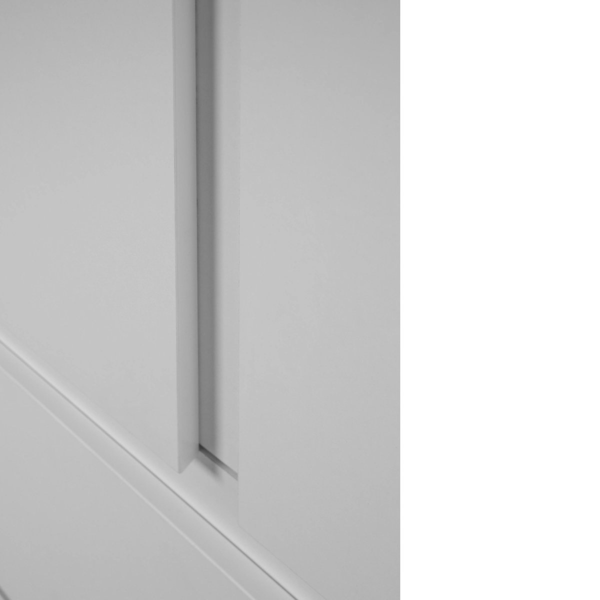 Armoire penderie blanche 2 portes 2 tiroirs ALVA blanc, PIER IMPORT
