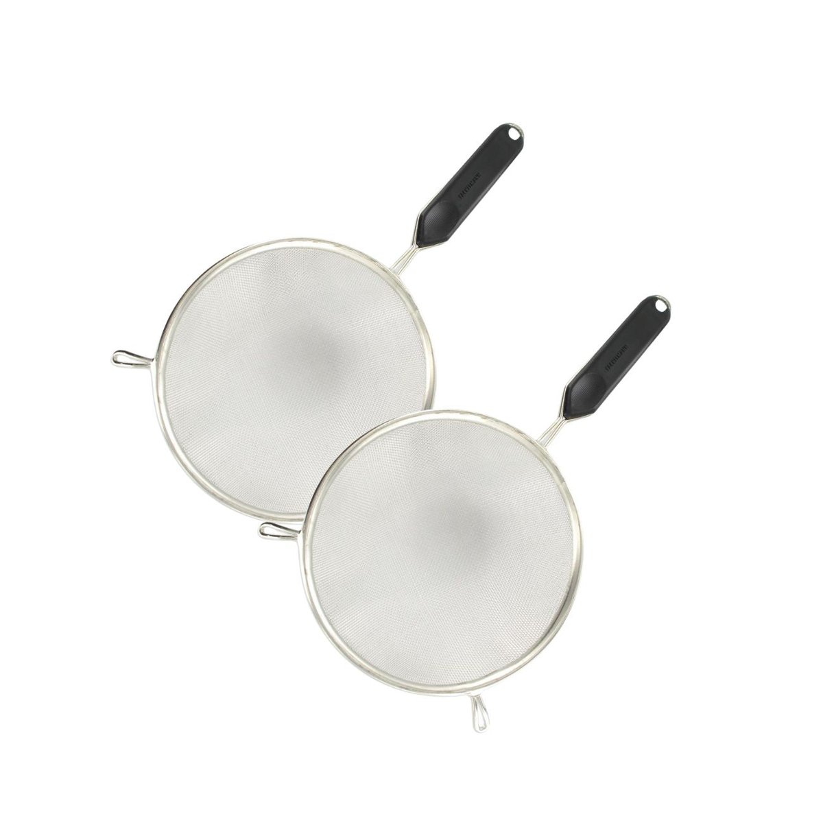 Set de 2 ustensiles de cuisine passoire BASIC noir|gris|vert, FACKELMANN
