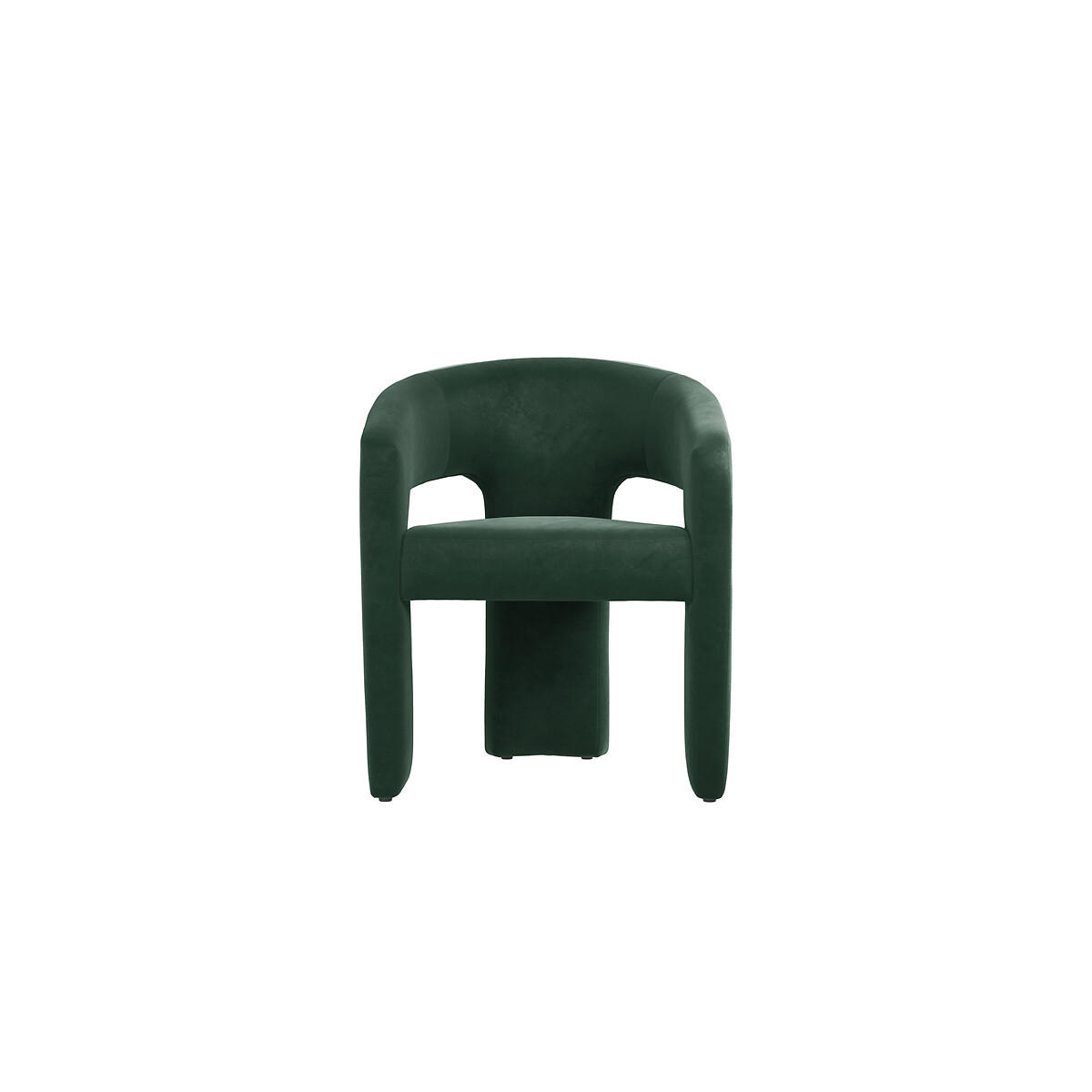 Isolde Velvet Sculptural Dining Chair forest green, SO'HOME
