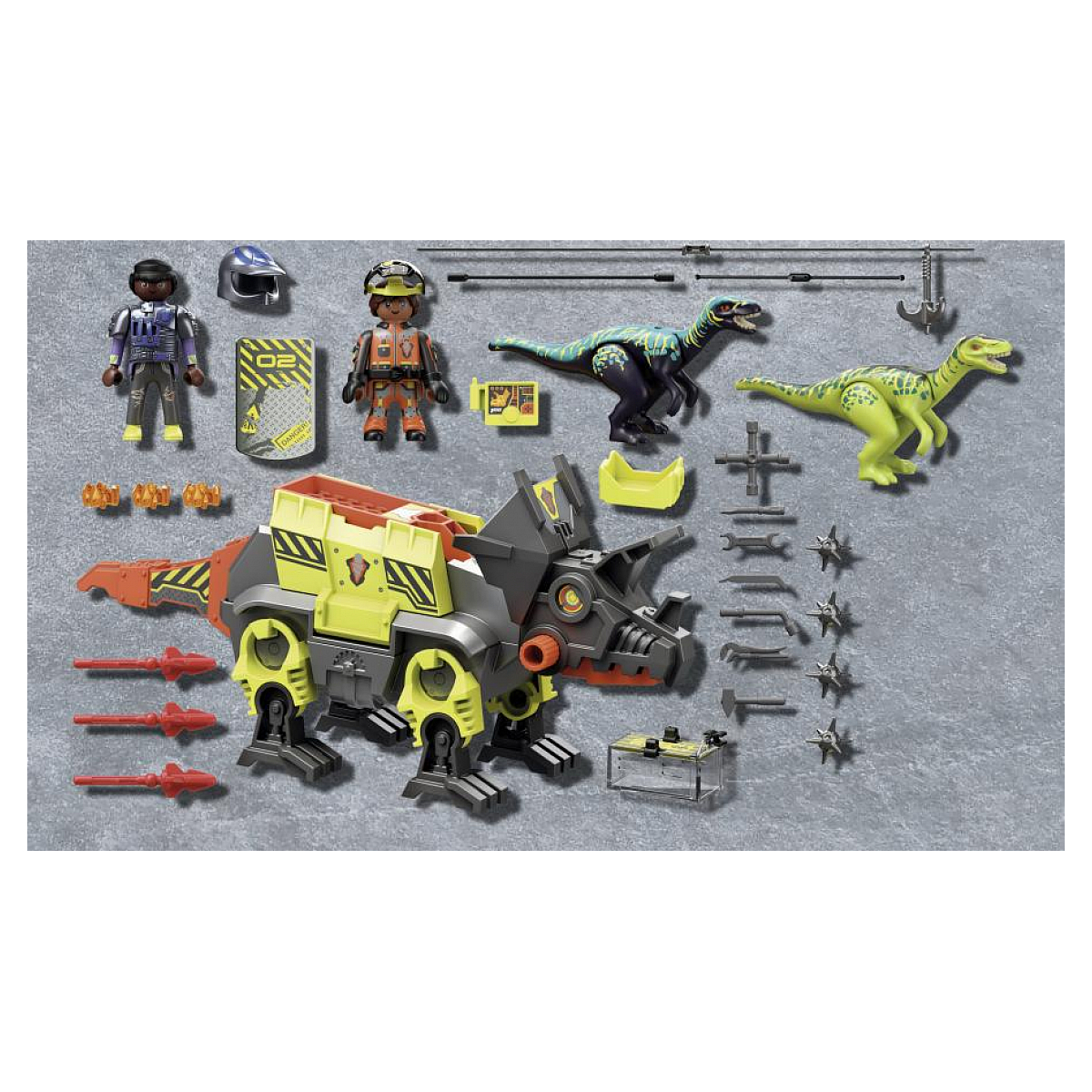 70928  Robo-dino de combat multicolore, PLAYMOBIL