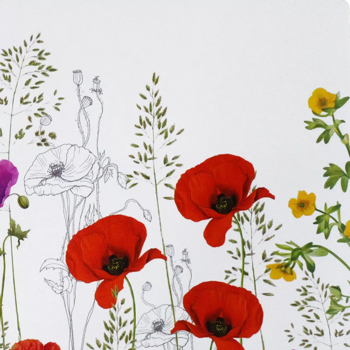 Set vinyle LES COQUELICOTS rouge, GARNIER THIEBAUT