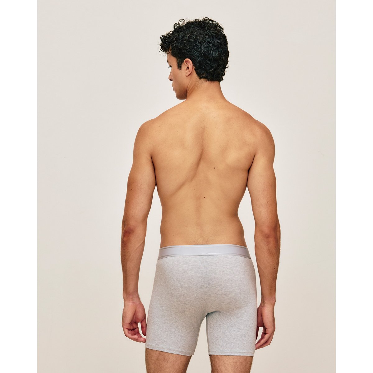 Boxer long en coton MICROLONIZ LON gris, UNDIZ