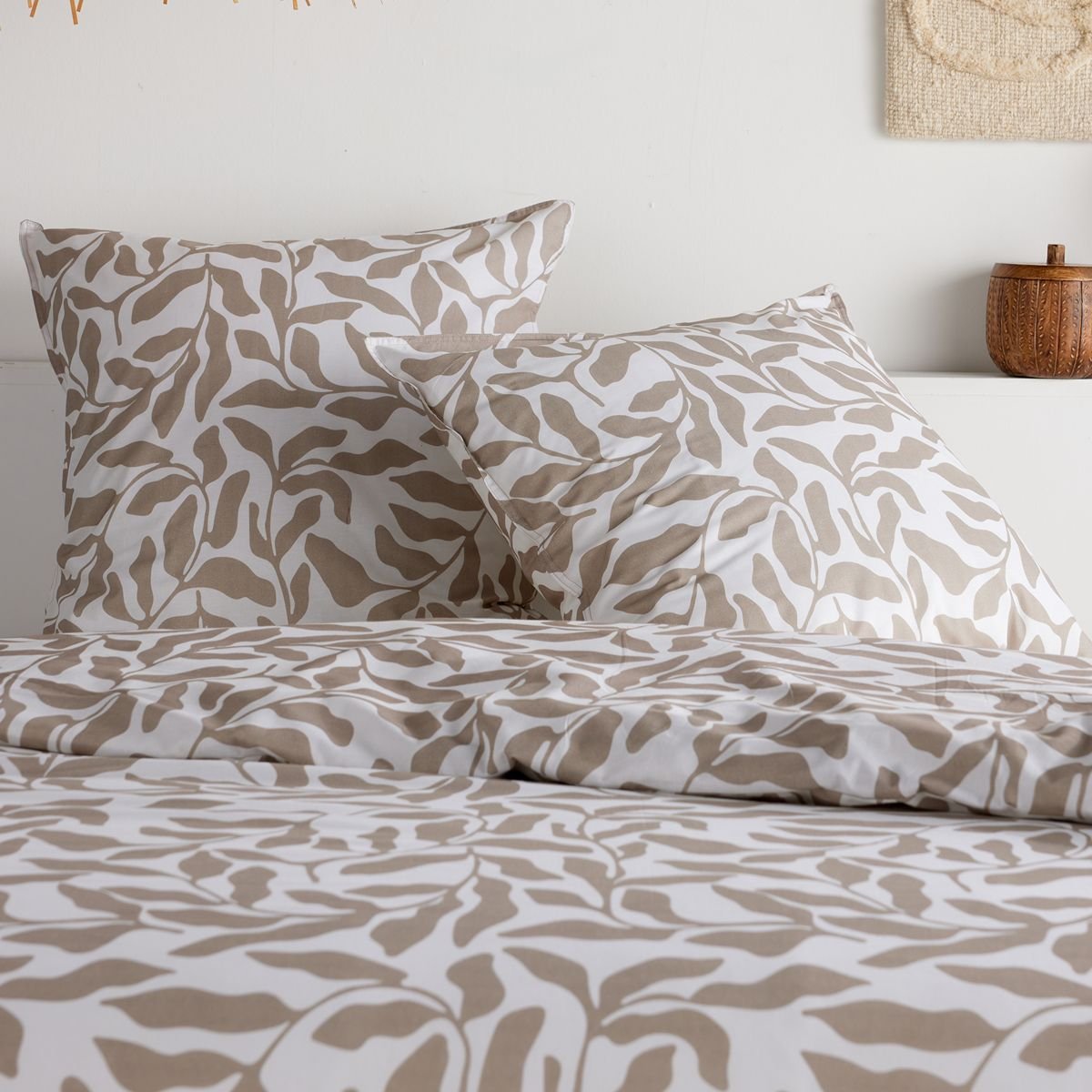 Parure de lit imprimé Floral SUNSHINE LUCAS beige, TODAY
