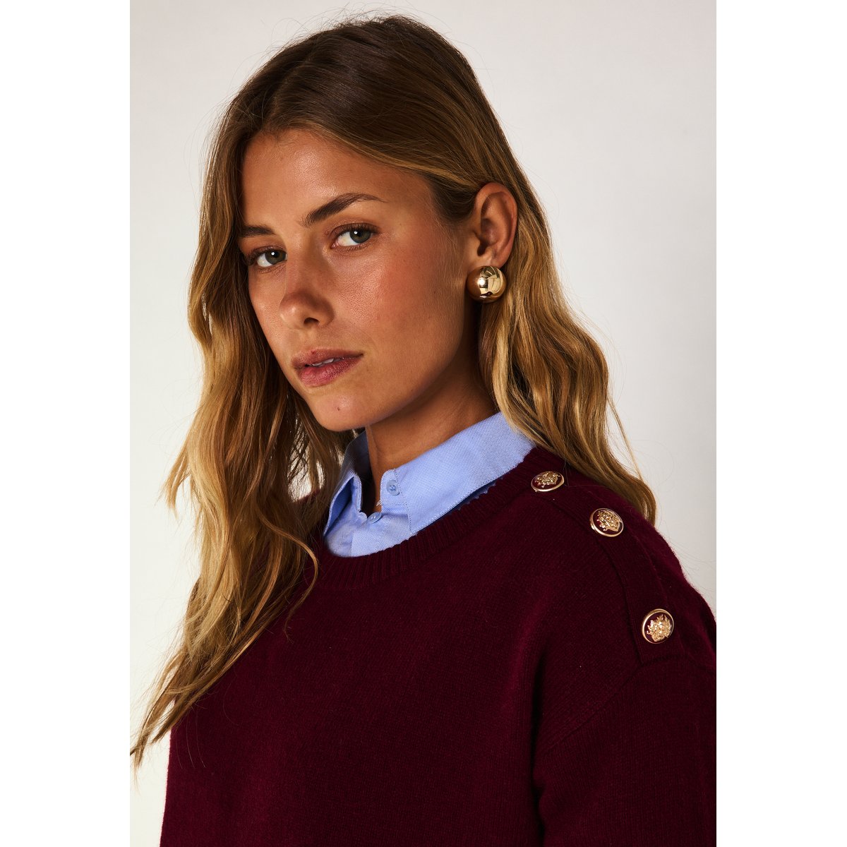 Robe pull BENIE bordeaux, Maison 123