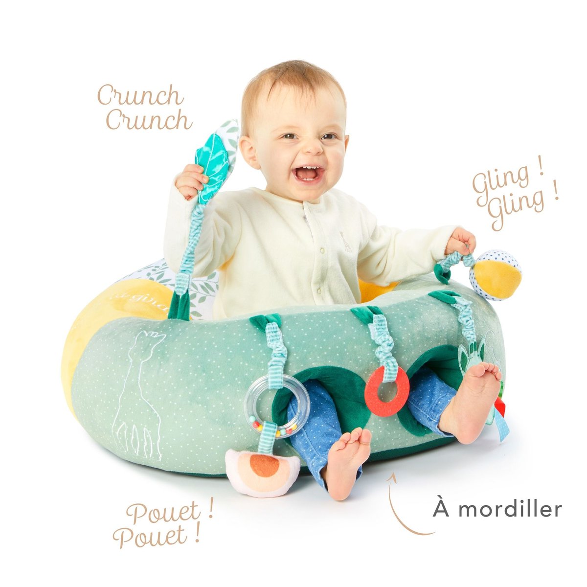 Fauteuil Baby Seat & Play Sophie la girafe vert, VULLI