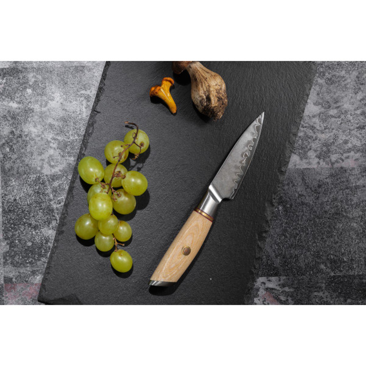 Coffret 2 couteaux de cuisine Pakka San Mai bois clair, FUKITO