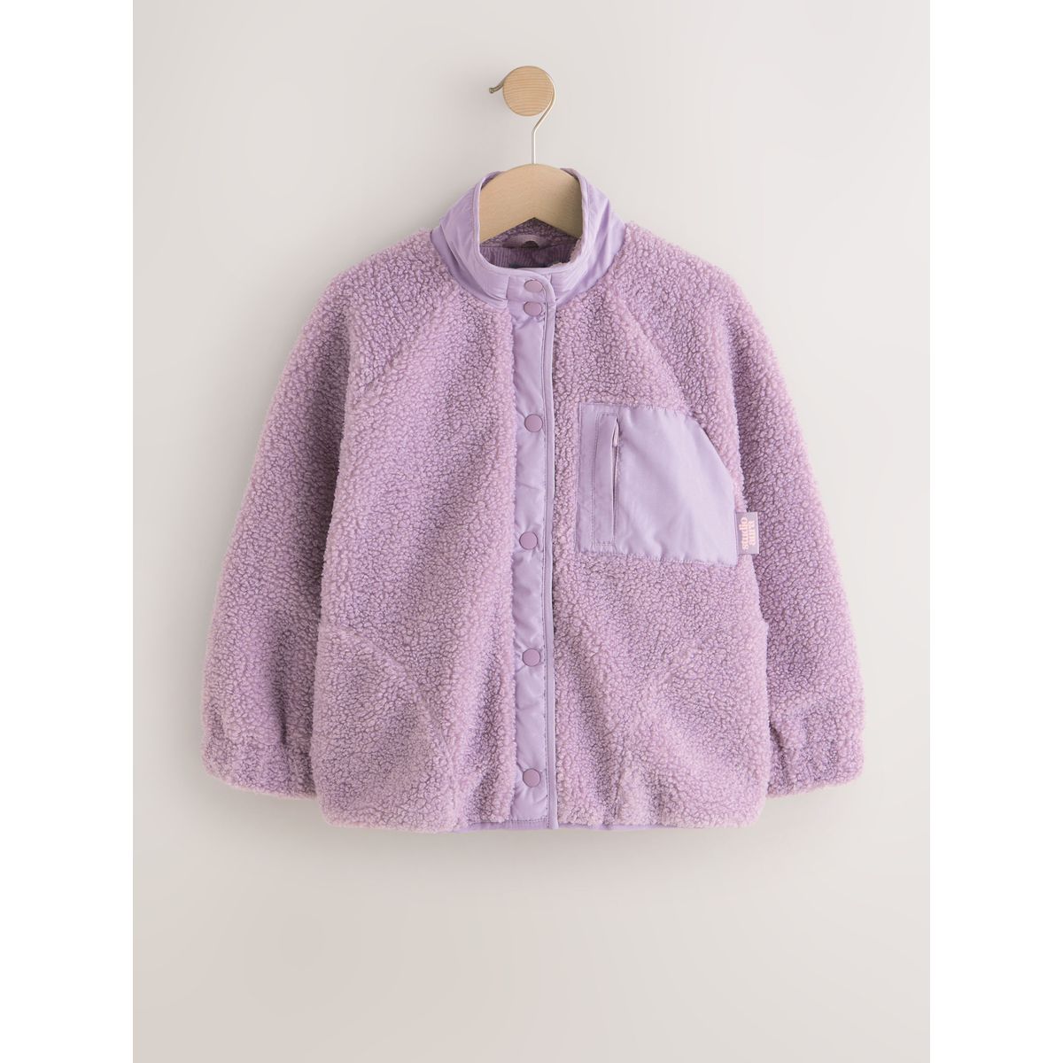 Veste en polaire boutonnée violet lilas, NEXT