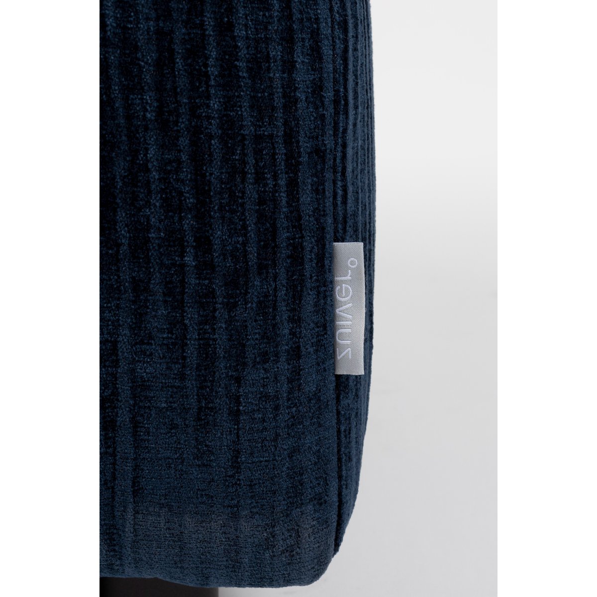 Pouf élément gauche 1 place en tissu HUNTER ELEMENT bleu foncé, ZUIVER