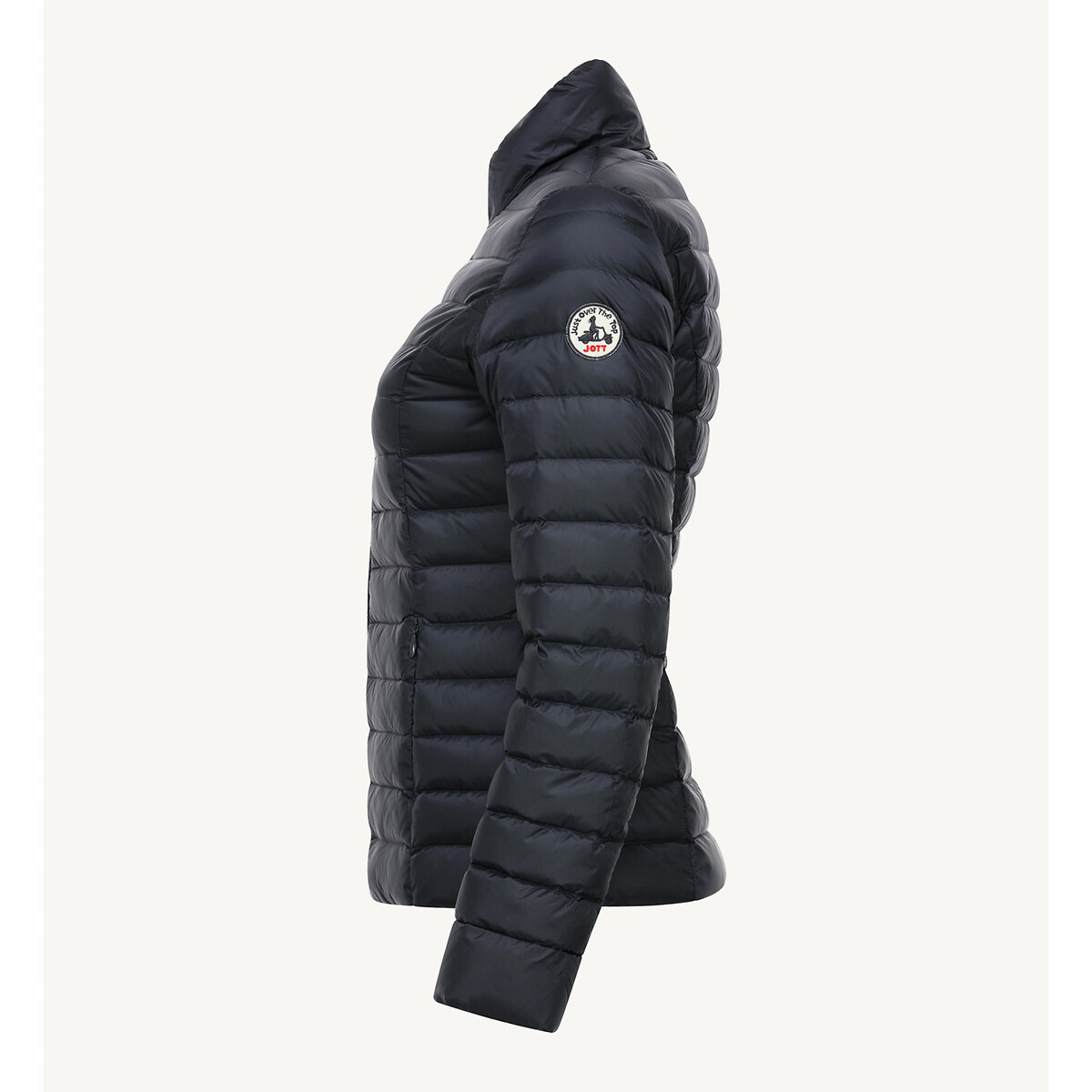 Cha Padded Jacket with High Neck and Zip Fastening navy, JOTT