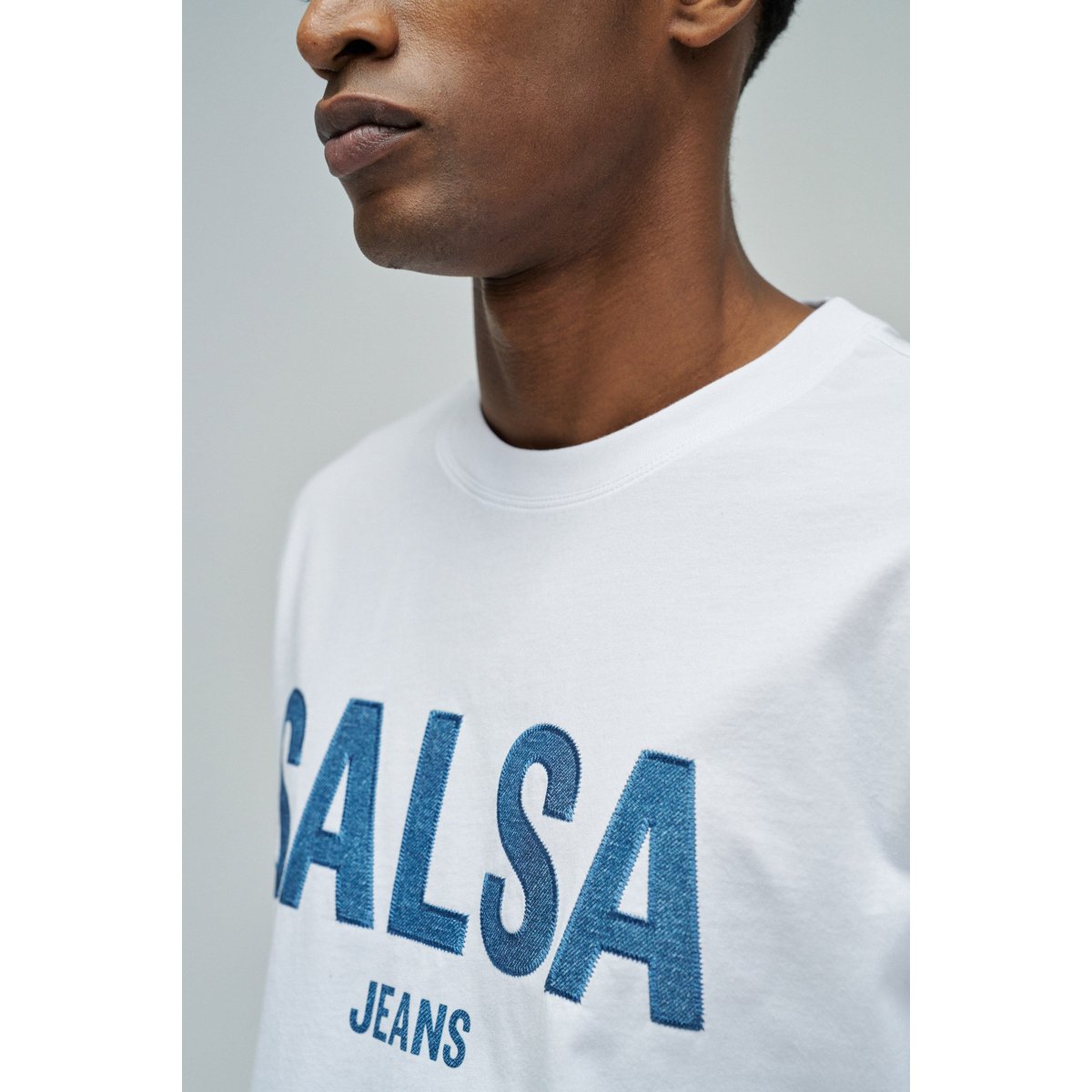 T-SHIRT AVEC BRANDING blanc, SALSA JEANS