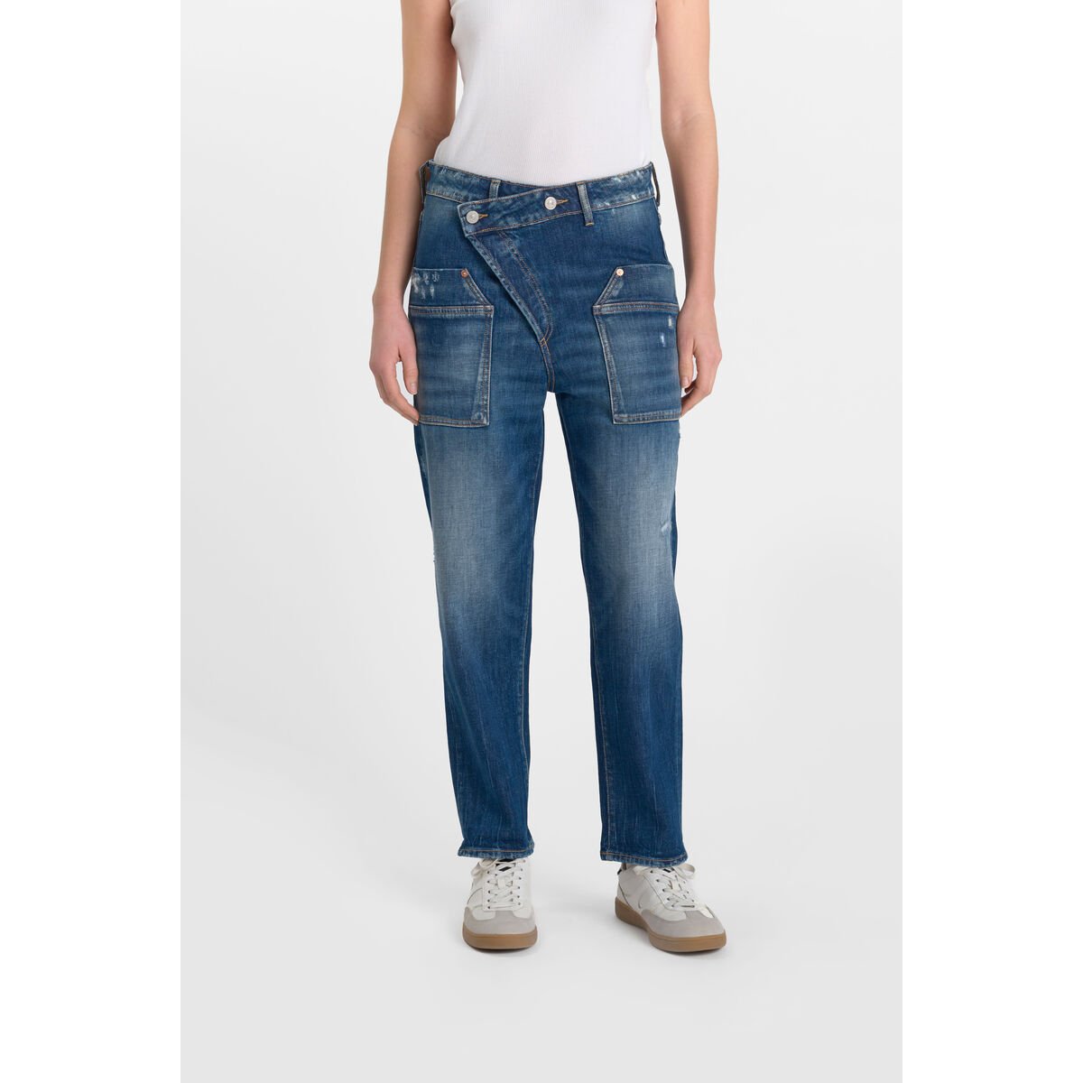 Jean boyfit cosy, 7/8ème blue, LE TEMPS DES CERISES