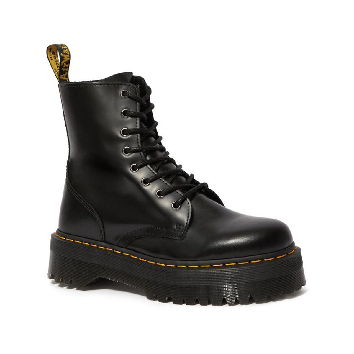 Boots plateforme Jadon en cuir Smooth noir, DR. MARTENS