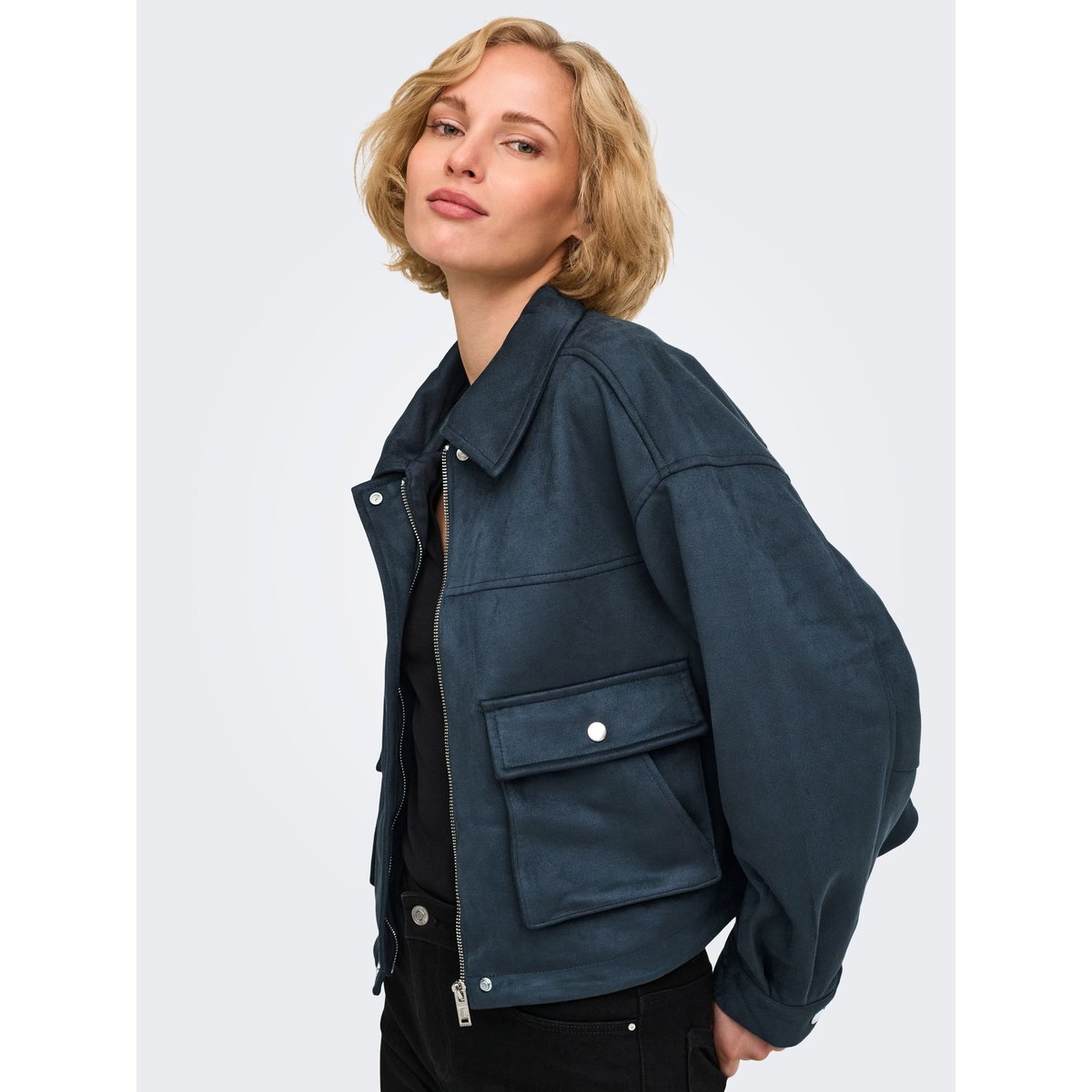 Veste Biker midnight navy 1, ONLY