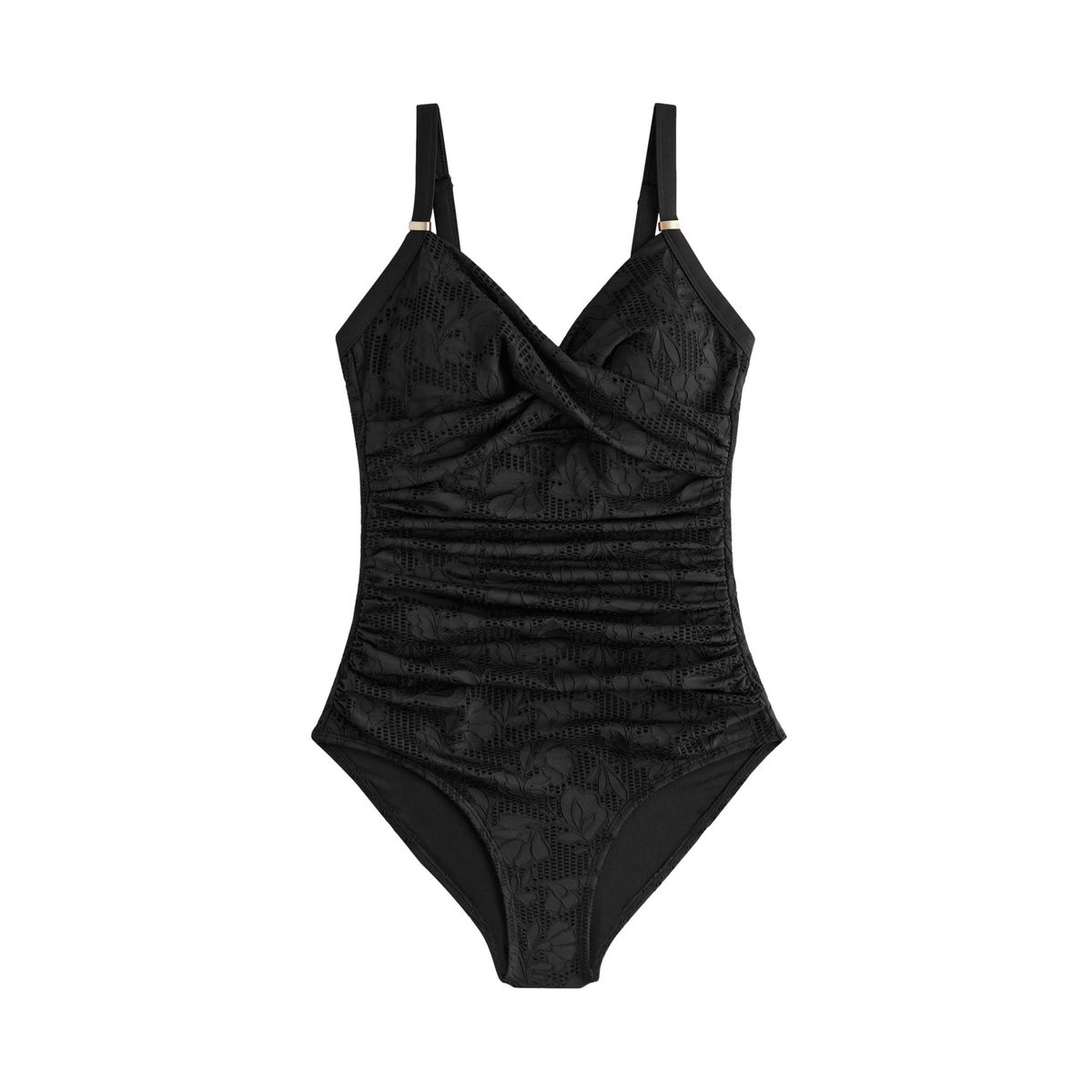 Maillot de bain gainant remodelant dentelle noire, NEXT
