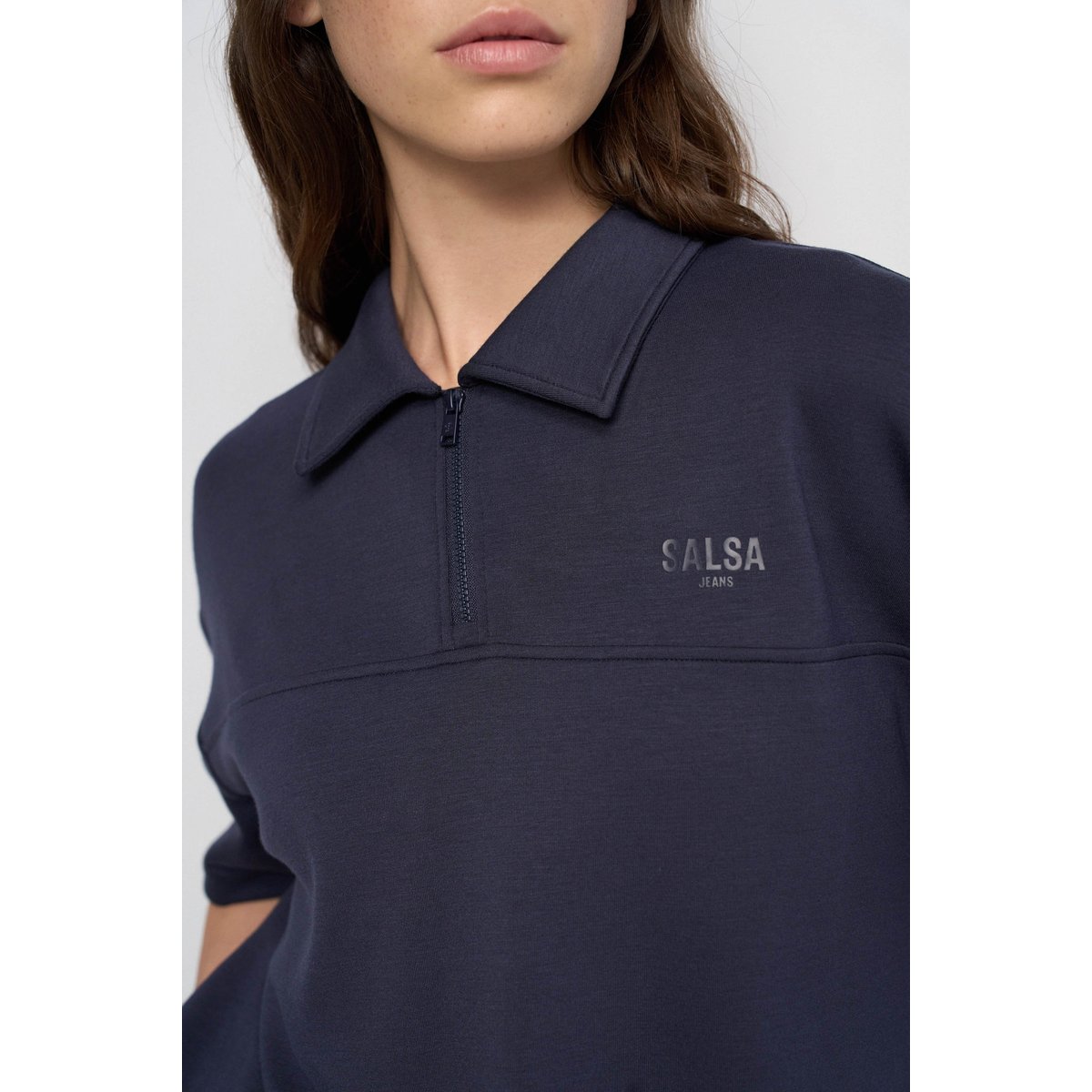POLO À EFFET BOUFFANT blanc, SALSA JEANS