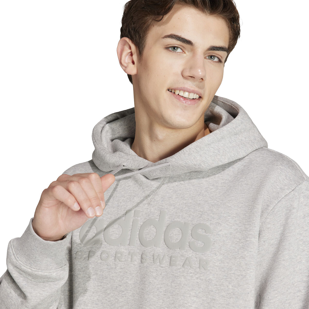 Sweat à capuche All SZN gris chiné, ADIDAS SPORTSWEAR