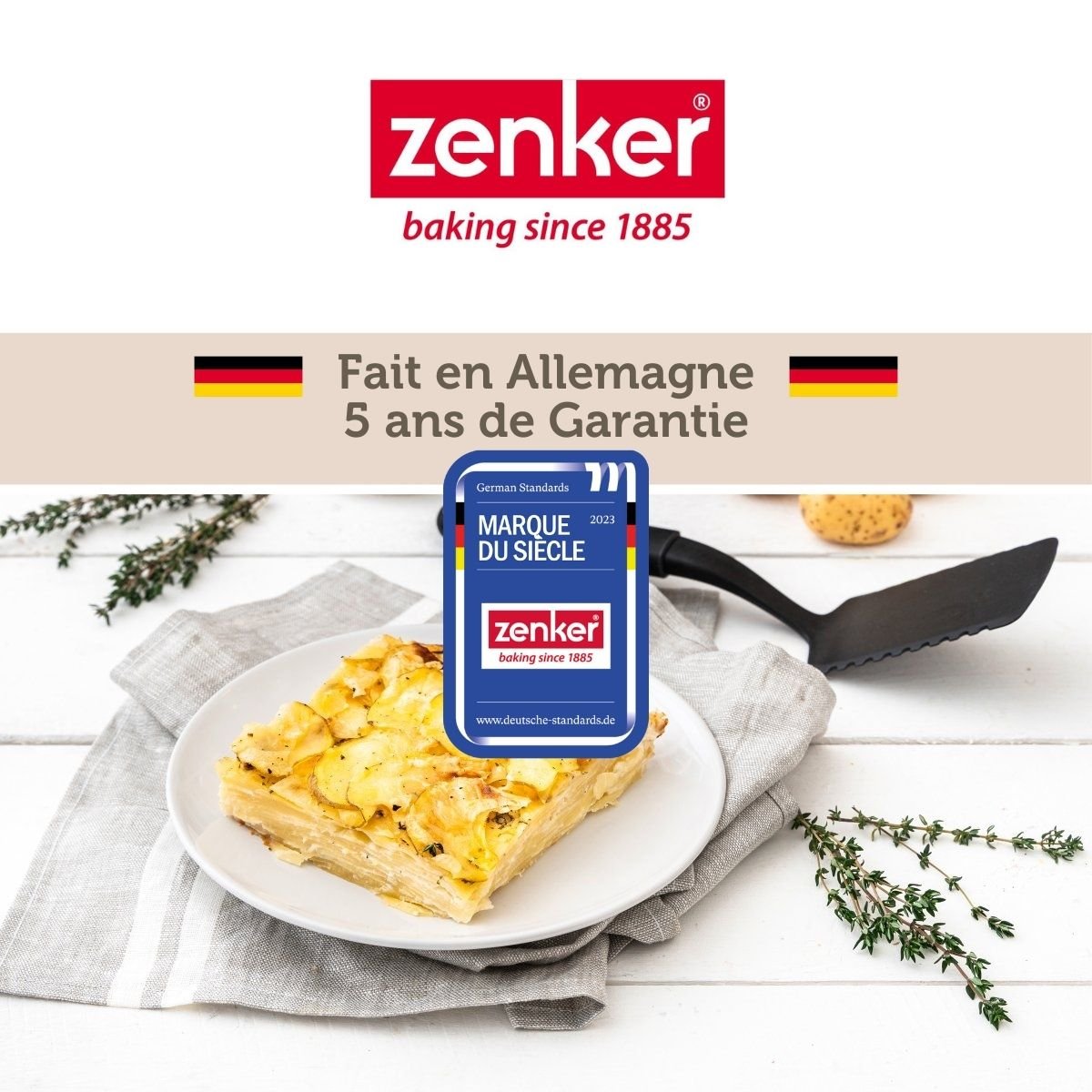 Plat à four XXL 40 x 29 x 6 cm SPECIAL COOKING noir, ZENKER