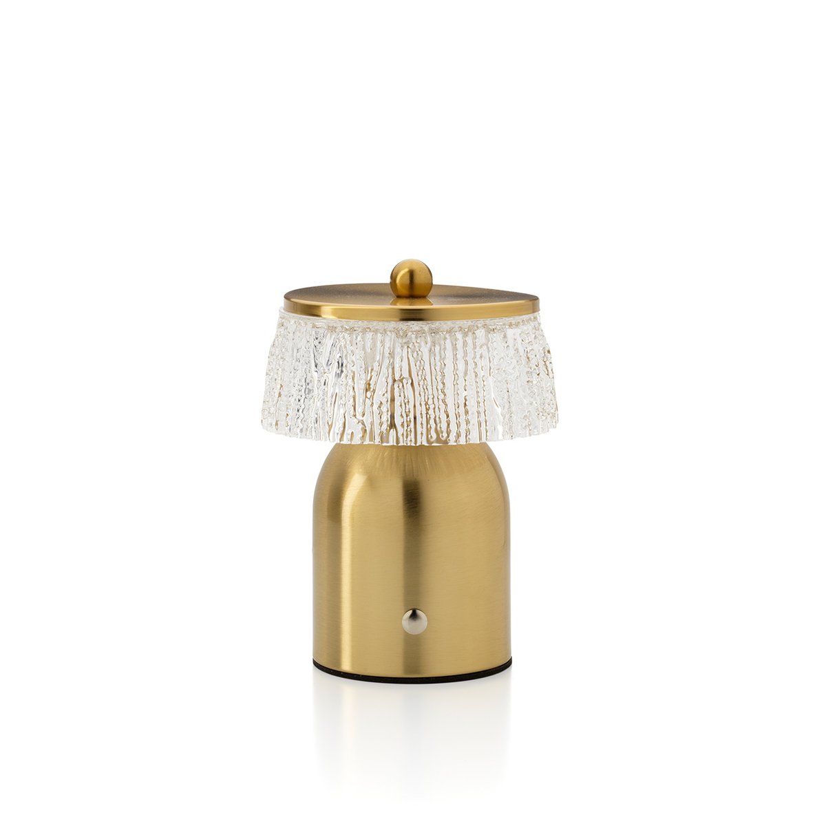 Lampe de table en fer DISCO laiton, BAZAR BIZAR