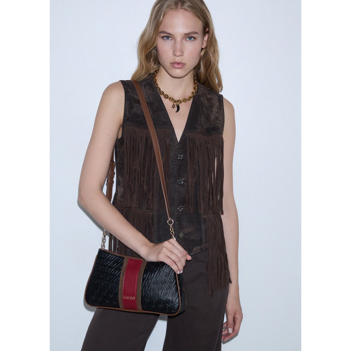 Petit sac bandoulière noir, LIU JO