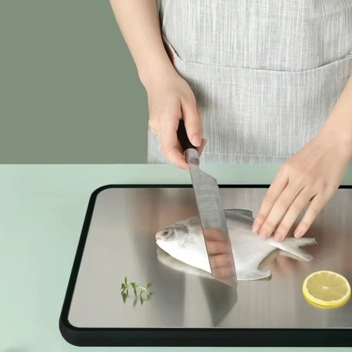 Planche à découper 2 en 1 - Fresh vert, LAGUIOLE CUISSON