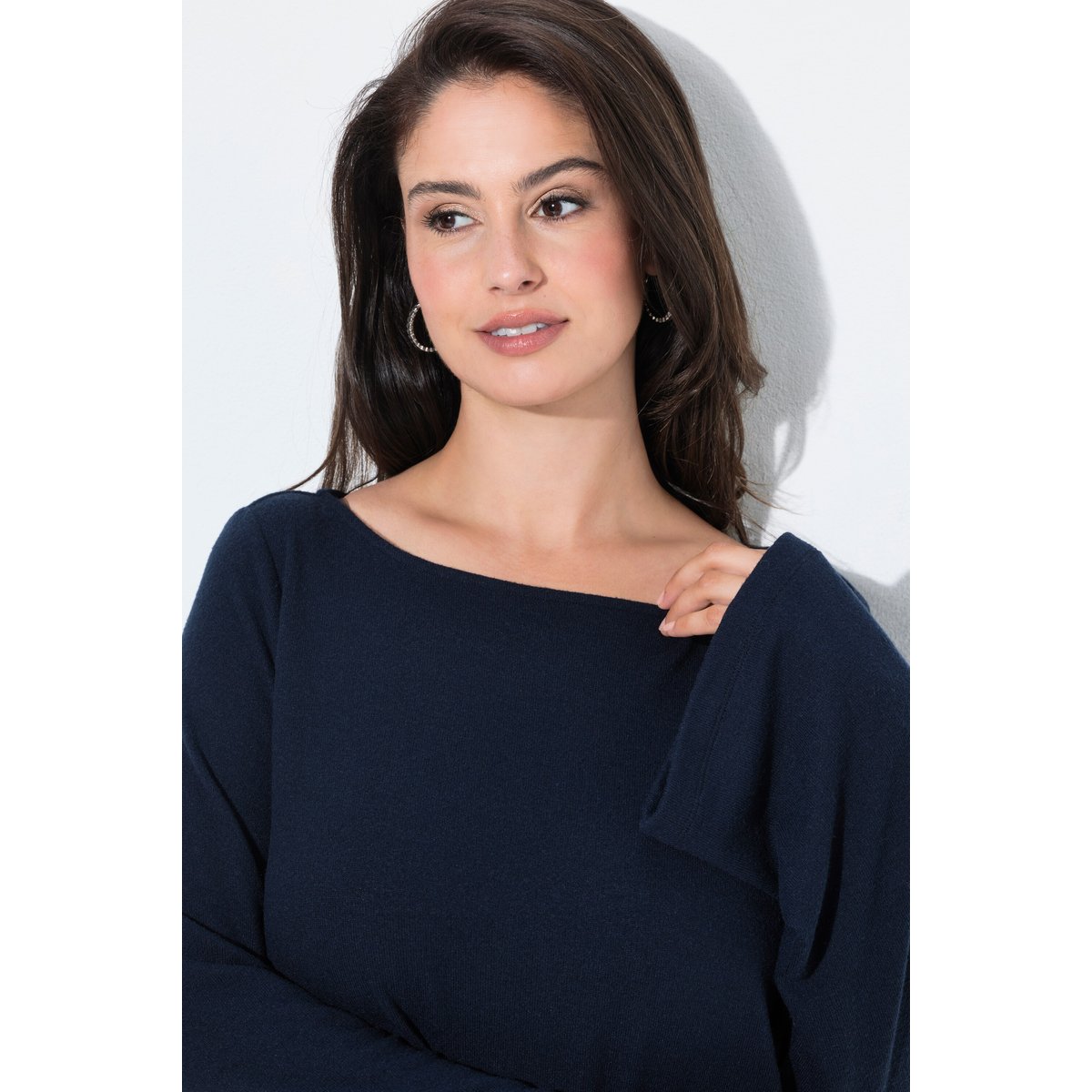 Blouse d’une très grande douceur marine, ULLA POPKEN