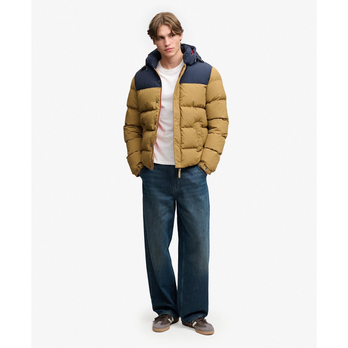 Doudoune Everest Colour Block doré dull, SUPERDRY