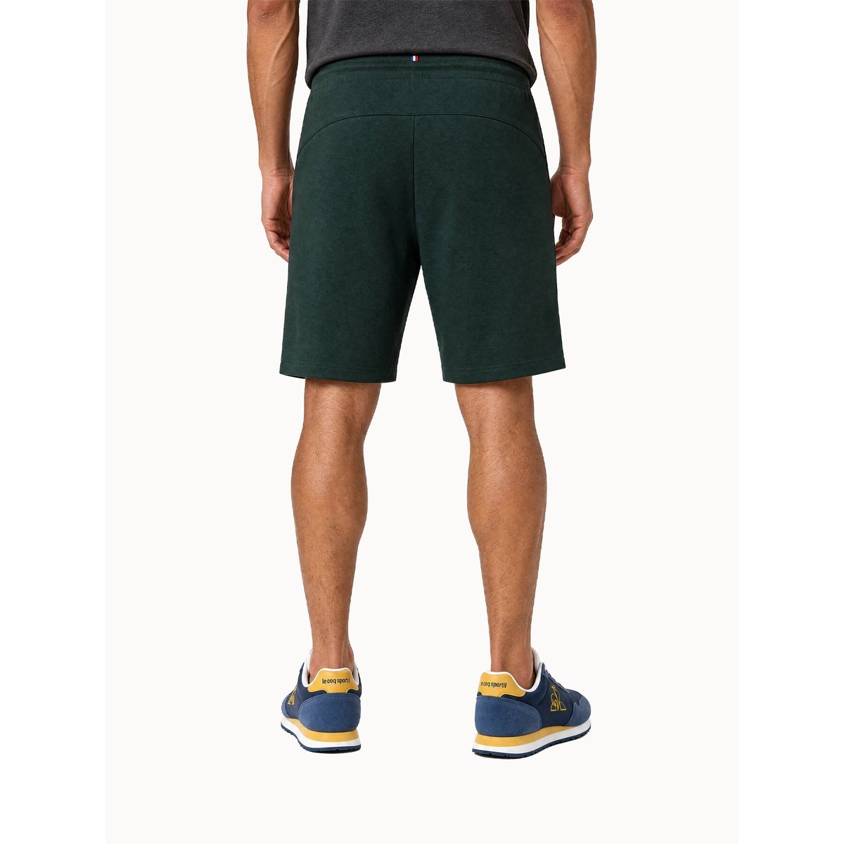 Short Coq d'Argent en jersey double effet piqué Coq d'argent scarab, LE COQ SPORTIF