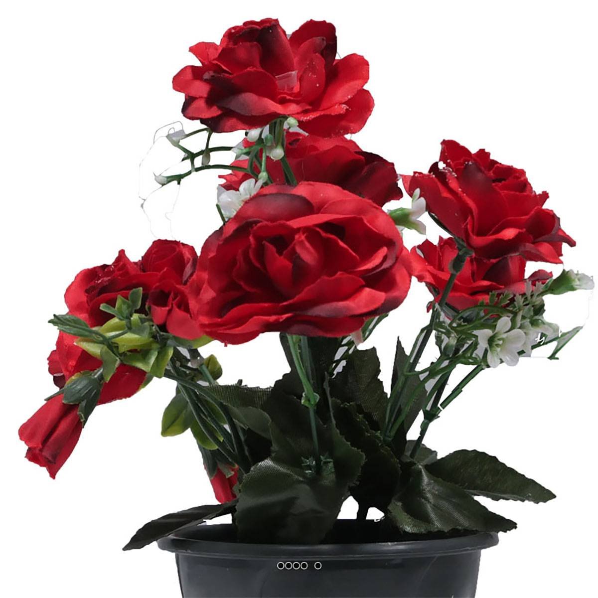 Pot composition fleurs artificielles v002231, ARTIFICIELLES
