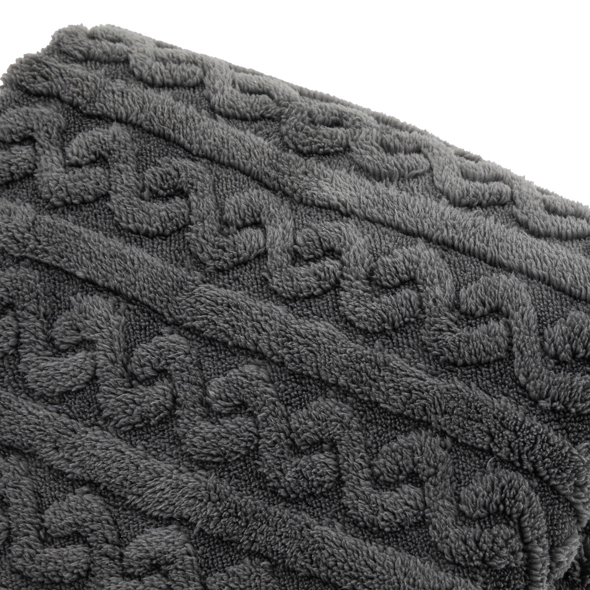 Textured Twist Knit Grey Throw grey, ÉDITÉ