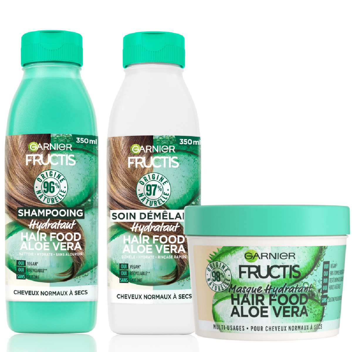 Coffret Hair Food Hydratant Aloe Vera couleur unique, GARNIER