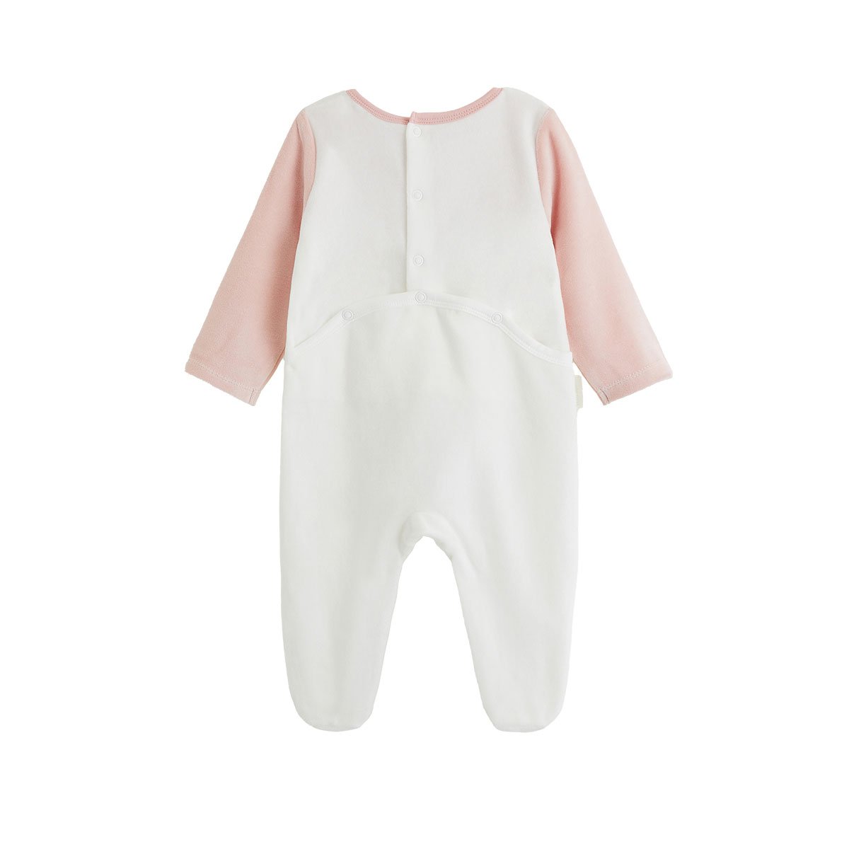 Pyjama bébé en velours Cléo rose, PETIT BEGUIN